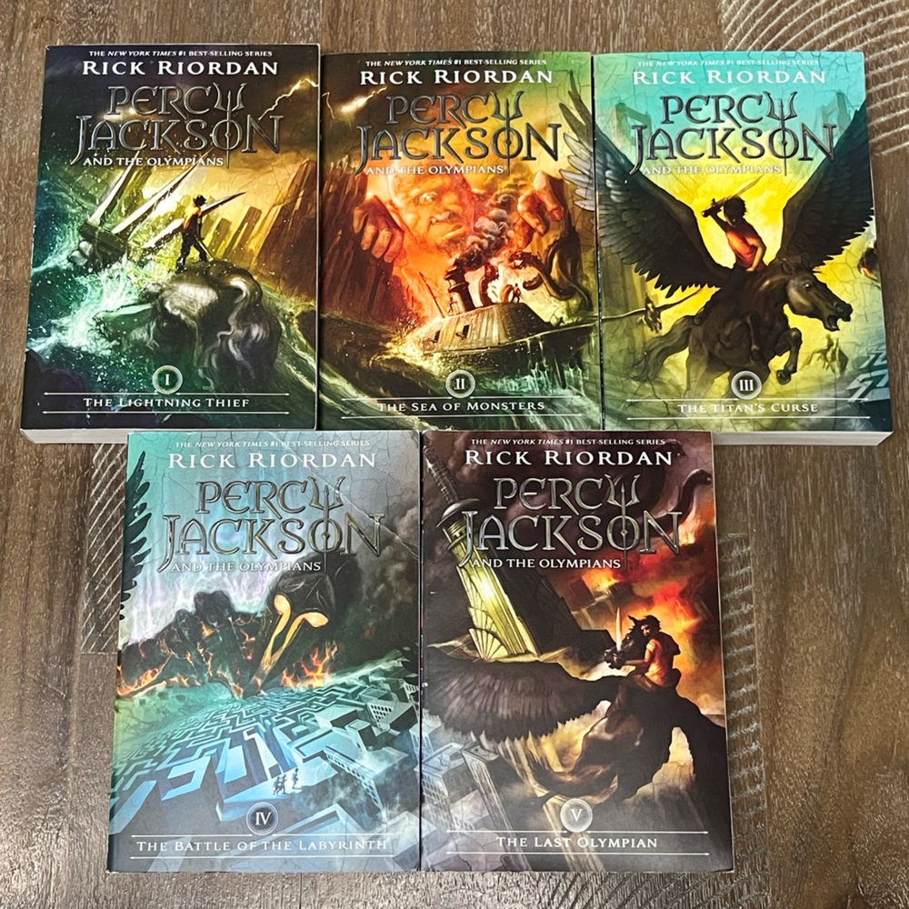 Percy Jackson and the Olympians Book Set - Multicolor Covers